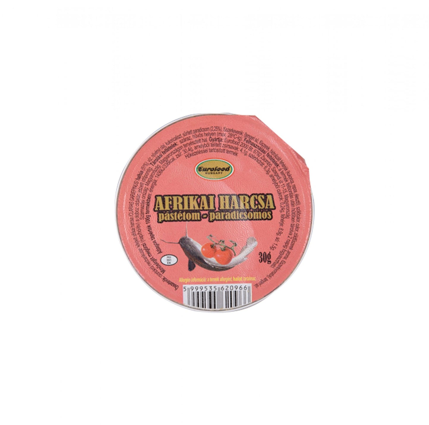 Eurofood paradicsomos afrikai harcsapástétom 30g