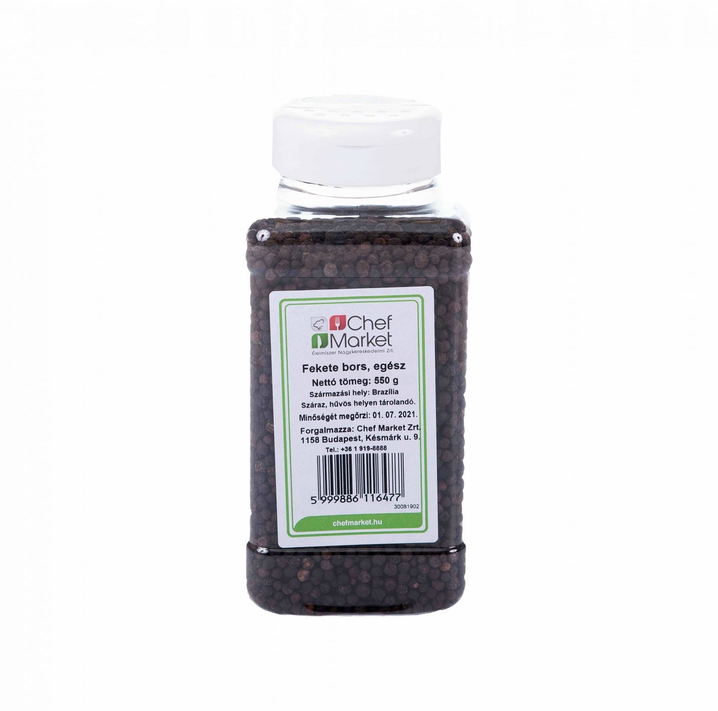 CM feketebors egész PET 550g/1l