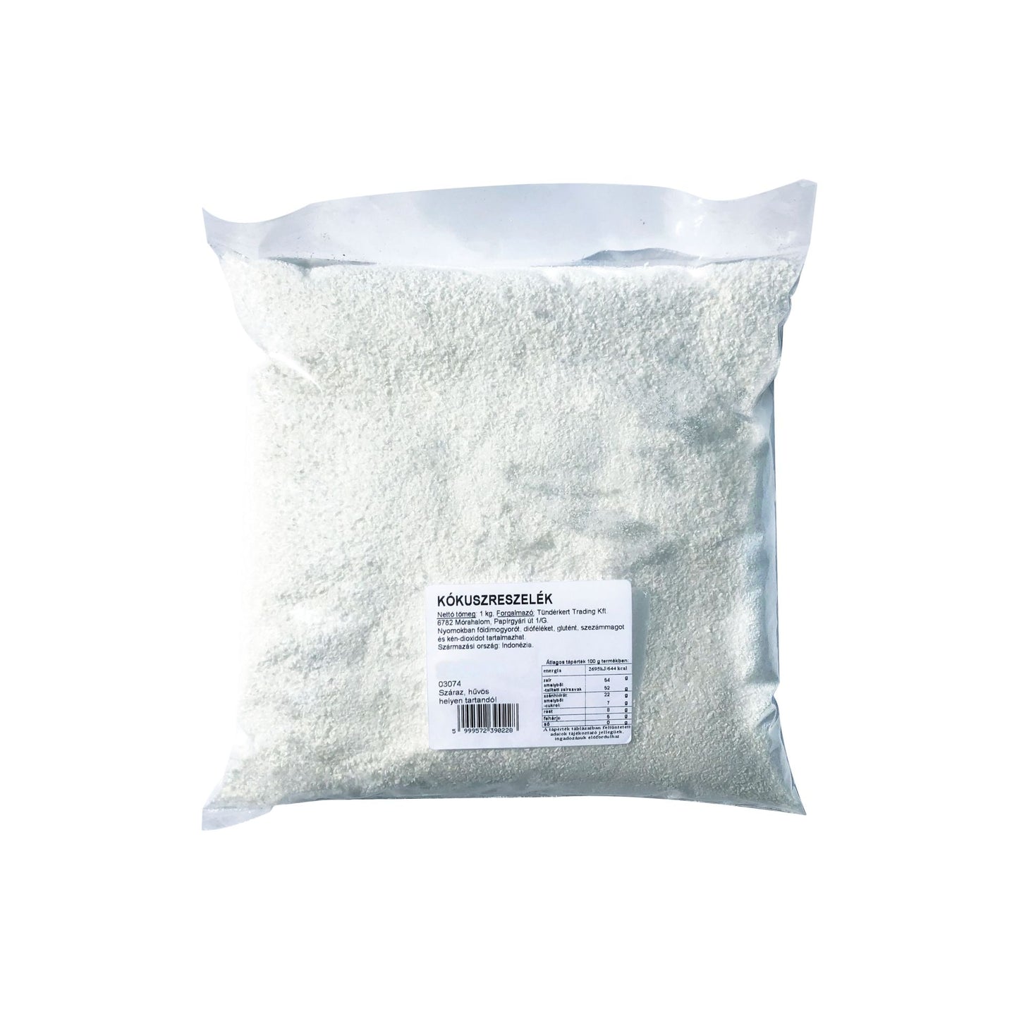 Tündérkert kókuszreszelék 45-54% 1kg