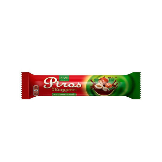 Piros mogyorós tejcsokoládé 35g